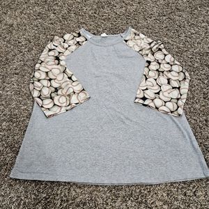 Baseball 3/4 Sleeve Top